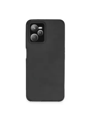 Realme C35 Kılıf Loop Deri Silikon - Siyah