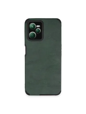 Realme C35 Kılıf Loop Deri Silikon - Yeşil