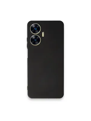 Realme C55 Kılıf First Silikon - Siyah