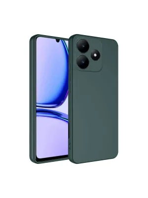 Realme C61 Kılıf First Silikon - Koyu Yeşil