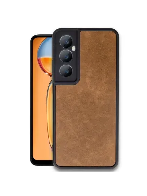 Realme C65 Kılıf Aras Deri Kapak - Taba