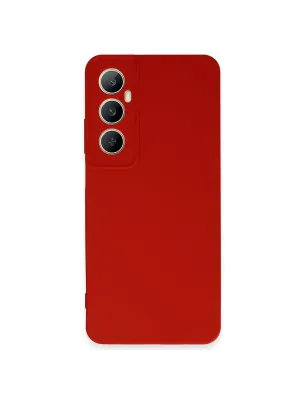 Realme C65 Kılıf First Silikon - Kırmızı