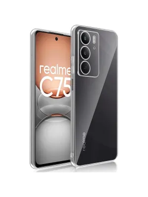 Realme C75 Kılıf Lüx Şeffaf Silikon