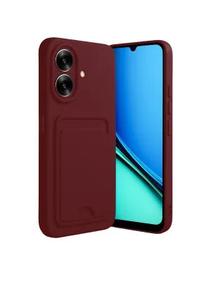 Realme Note 60 Kelvin Kartvizitli Silikon - Bordo