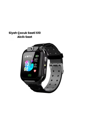S10 Akıllı Çocuk Saati Siyah