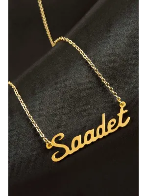 Saadet İsimli Kolye (Kişiye Özel)