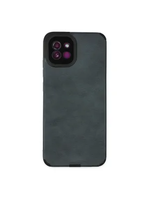 Samsung Galaxy A03 Kılıf Loop Deri Silikon - Lacivert