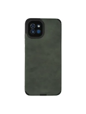 Samsung Galaxy A03 Kılıf Loop Deri Silikon - Yeşil