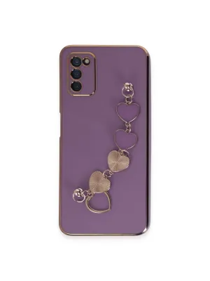 Samsung Galaxy A03s Kılıf Esila Silikon - Mor