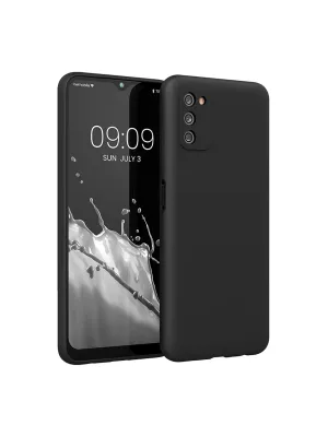 Samsung Galaxy A03s Kılıf First Silikon - Siyah