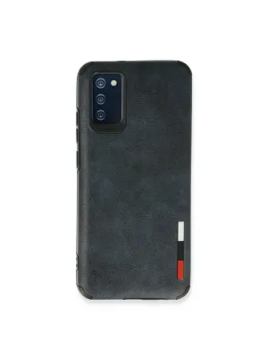 Samsung Galaxy A03s Kılıf Loop Deri Silikon - Lacivert