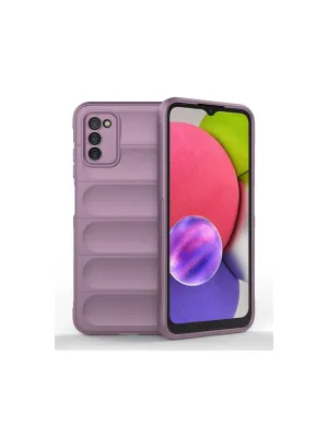 Samsung Galaxy A03s Kılıf Optimum Silikon - Mor