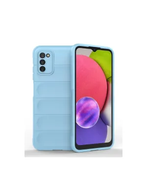 Samsung Galaxy A03s Kılıf Optimum Silikon - Sky Blue