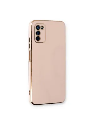 Samsung Galaxy A03s Kılıf Volet Silikon - Pembe