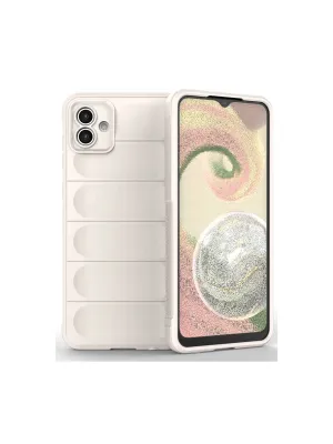 Samsung Galaxy A04 Kılıf Optimum Silikon - Krem