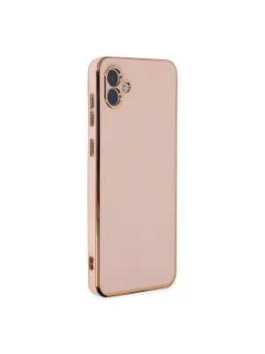 Samsung Galaxy A04 Kılıf Volet Silikon - Pembe