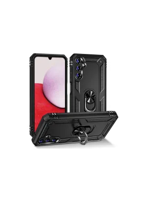 Samsung Galaxy A04s Kılıf Sofya Yüzüklü Silikon Kapak - Siyah