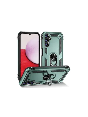 Samsung Galaxy A04s Kılıf Sofya Yüzüklü Silikon Kapak - Yeşil