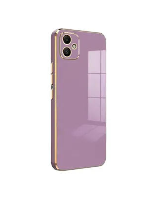 Samsung Galaxy A05 Kılıf Volet Silikon - Mor