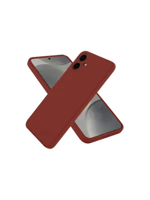 Samsung Galaxy A06 Kılıf First Silikon - Bordo