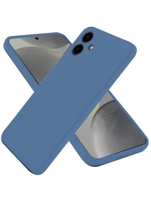 Samsung Galaxy A06 Kılıf First Silikon - Mavi