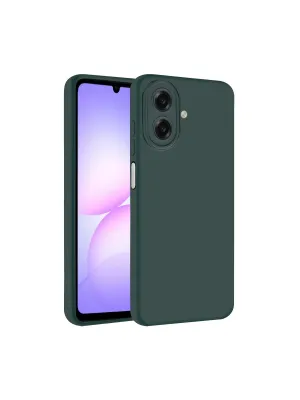 Samsung Galaxy A07 4g First Silikon - Koyu Yeşil