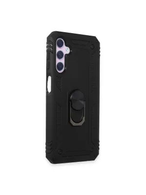 Samsung Galaxy A14 4g Kılıf Sofya Yüzüklü Silikon Kapak - Siyah