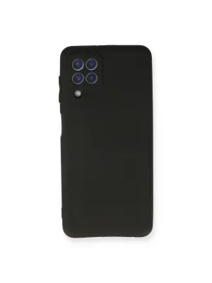 Samsung Galaxy A22 Kılıf First Silikon - Siyah