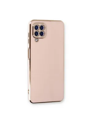 Samsung Galaxy A22 Kılıf Volet Silikon - Pembe