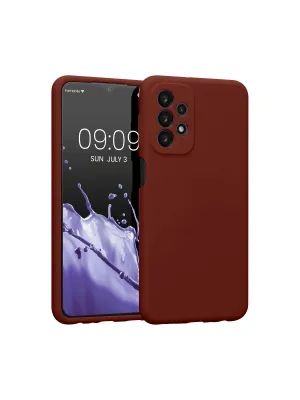 Samsung Galaxy A23 4g Kılıf First Silikon - Bordo