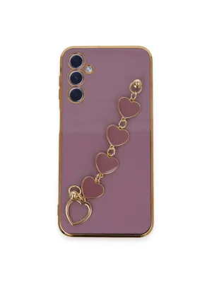 Samsung Galaxy A24 4g Kılıf Esila Silikon - Mor