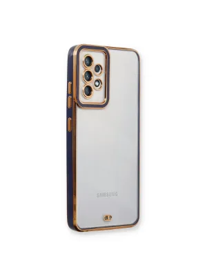 Samsung Galaxy A33 5g Kılıf Liva Lens Silikon - Mavi