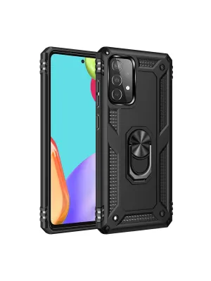 Samsung Galaxy A33 5g Kılıf Sofya Yüzüklü Silikon Kapak - Siyah