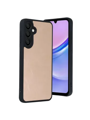 Samsung Galaxy A37 5g Aras Deri Kapak - Pudra