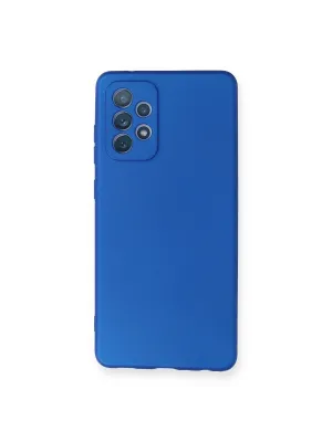 Samsung Galaxy A72 Kılıf First Silikon - Mavi