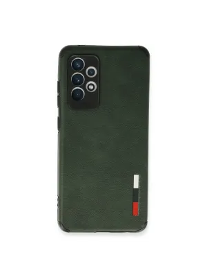 Samsung Galaxy A72 Kılıf Loop Deri Silikon - Yeşil
