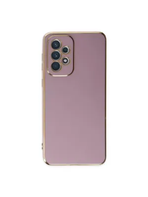 Samsung Galaxy A73 5g Kılıf Volet Silikon - Mor