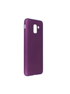 Samsung Galaxy J6 Kılıf First Silikon - Mürdüm