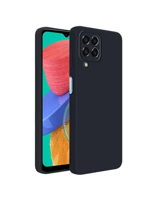 Samsung Galaxy M33 Kılıf First Silikon - Siyah
