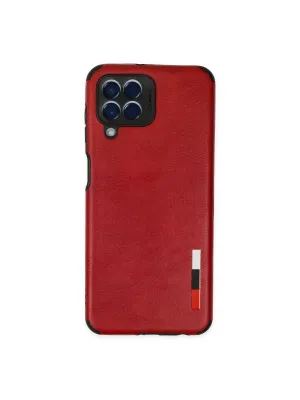Samsung Galaxy M33 Kılıf Loop Deri Silikon - Kırmızı