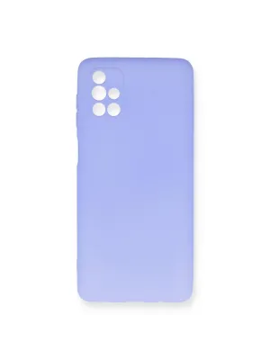Samsung Galaxy M51 Kılıf First Silikon - Lila