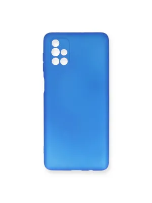 Samsung Galaxy M51 Kılıf First Silikon - Mavi