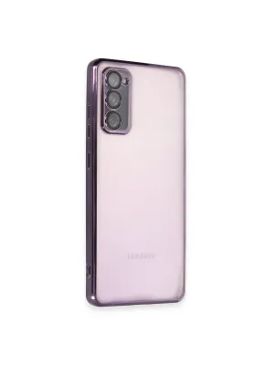 Samsung Galaxy S20 Fe Kılıf Razer Lensli Silikon - Mor