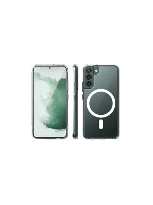 Samsung Galaxy S22 Plus Kılıf Magneticsafe Şeffaf Silikon - Şeffaf