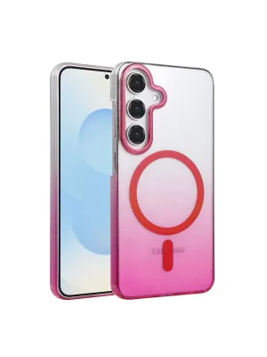 Samsung Galaxy S23 Fe Glossy Magsafe Kapak - Pembe