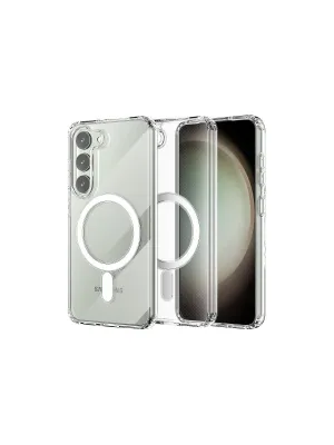 Samsung Galaxy S23 Plus Kılıf Magneticsafe Şeffaf Silikon - Şeffaf