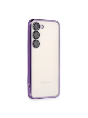 Samsung Galaxy S23 Plus Kılıf Razer Lensli Silikon - Mor
