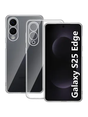 Samsung Galaxy S25 Edge Kılıf Lüx Şeffaf Silikon