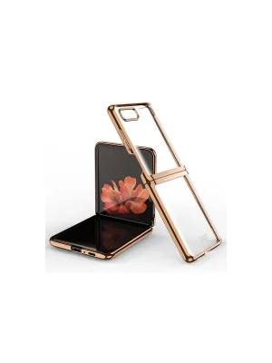 Samsung Galaxy Z Flip 4 Kılıf Fold Element Kapak - Gold
