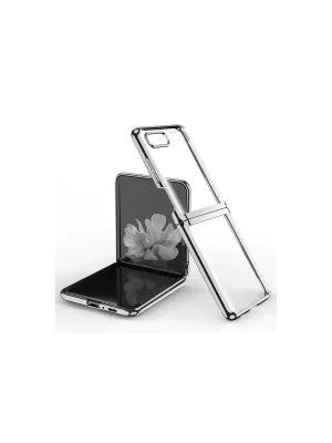 Samsung Galaxy Z Flip 4 Kılıf Fold Element Kapak - Gümüş